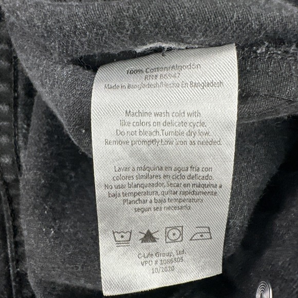 Nickelodeon Hey Arnold! Denim Jacket Men Large Black Cartoons Jean Trucker Logo - Picture 5 of 16